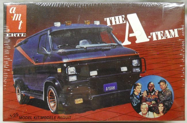 AMT 1/25 The A-Team Van (GMC), 6616 plastic model kit